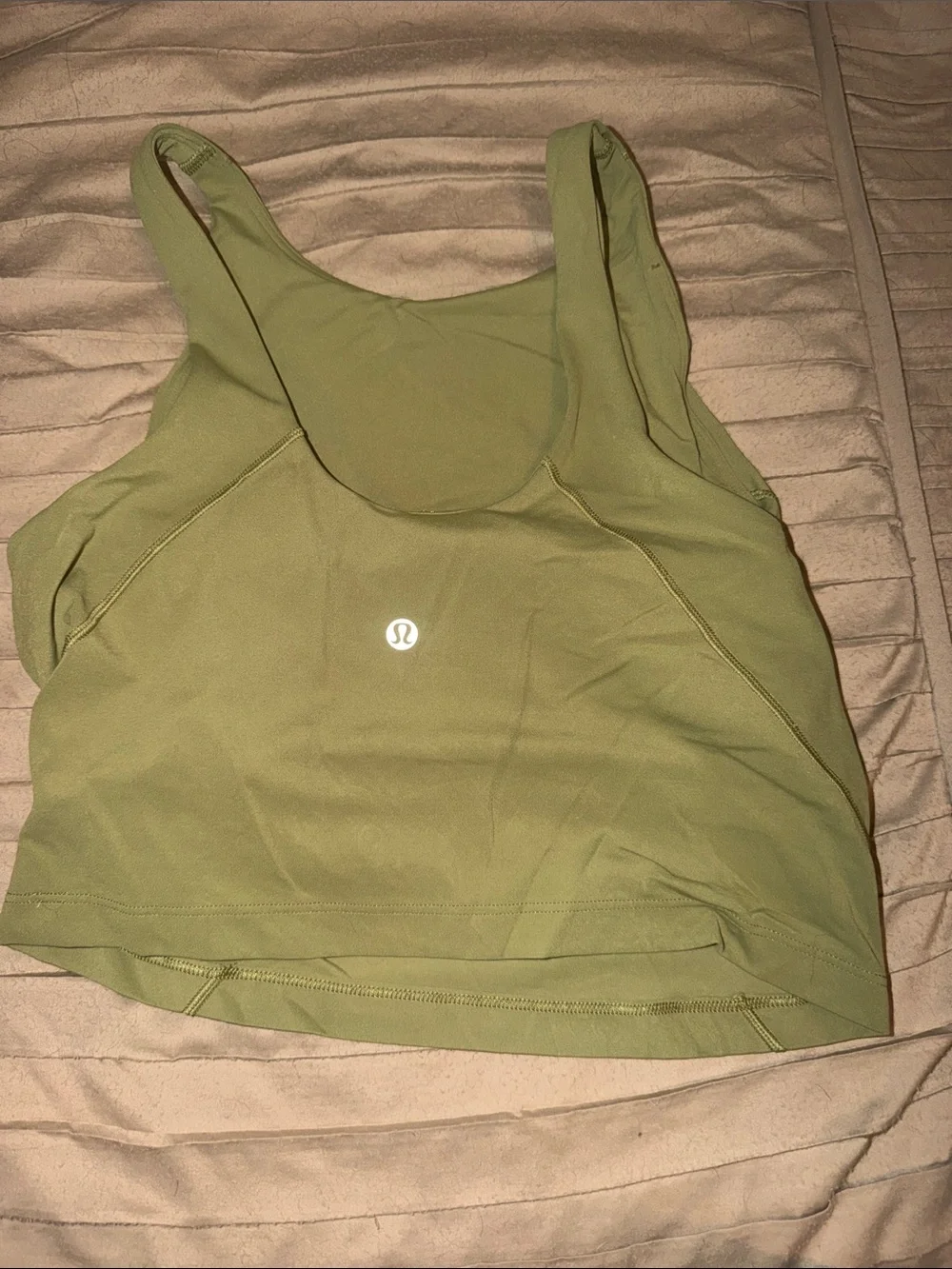 lululemon athletica Olive Green Cropped Tank